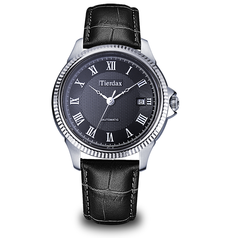 帝达时（Tierxda）手表全自动机械表名仕系列男士手表 日历商务休闲男表6096G
